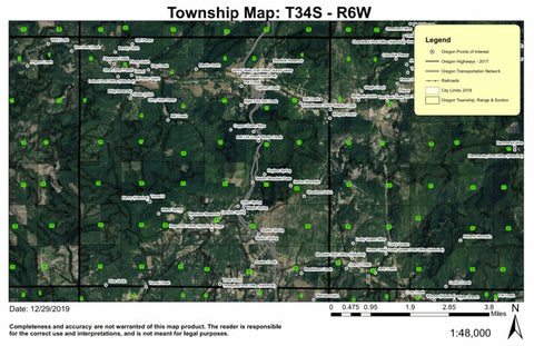 Sunny Valley T34S R6W Township Map Preview 1