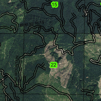 Doe Peak T41S R1W Township Map Preview 2