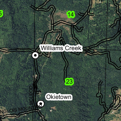 Whiskey Peak T41S R5W Township Map Preview 2