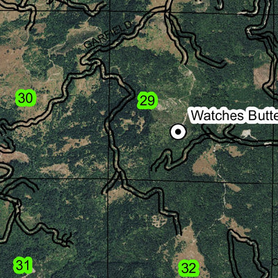 Whiskey Peak T41S R5W Township Map Preview 3