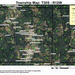 Squaw Lakes T41S R3W Township Map Preview 1