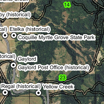 Squaw Lakes T41S R3W Township Map Preview 2