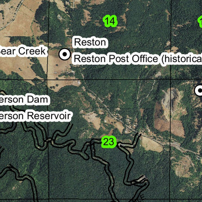 Reston T28S R8W Township Map Preview 2