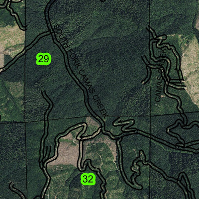 Camas Creek T28S R9W Township Map Preview 3