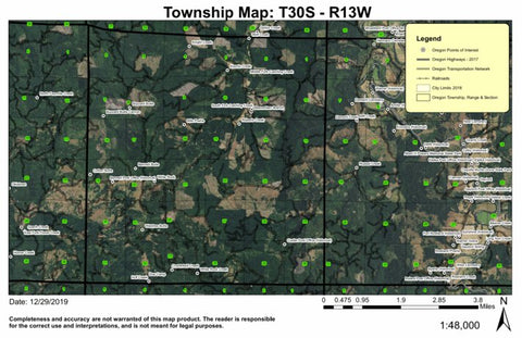 Seattle Bar T41S R4W Township Map Preview 1