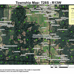 Lampa Mountain T28S R13W Township Map Preview 1