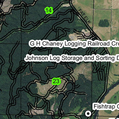Lampa Mountain T28S R13W Township Map Preview 2
