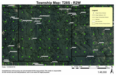 Cultus Lake T28S R2W Township Map Preview 1