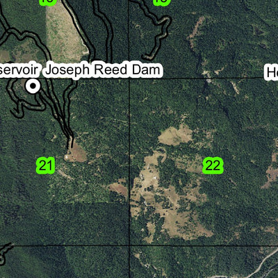 Bland Mountain T30S R3W East 1/2 Township Map Preview 2