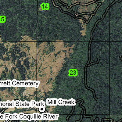 Myrtle Point T29S R12W Township Map Preview 2