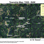 Frozen Creek T28S R4W Township Map Preview 1