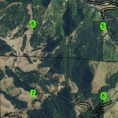 Frozen Creek T28S R4W Township Map Preview 3