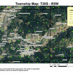 Canyonville T30S R5W Township Map Preview 1