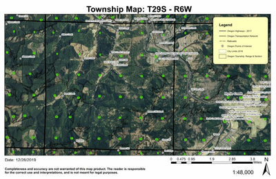 Boomer Hill T29S R6W Township Map Preview 1