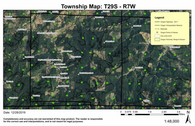 Ollala T29S R7W Township Map Preview 1