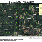 Chipmunk Ridge T30S R8W Township Map Preview 1
