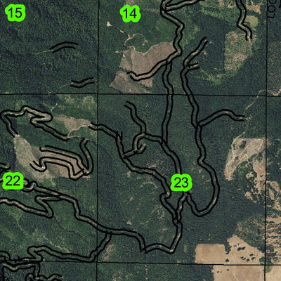Kenyon Mountain T29S R9W Township Map Preview 2