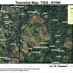 Fourmile Creek T30S R15S Township Map Preview 1