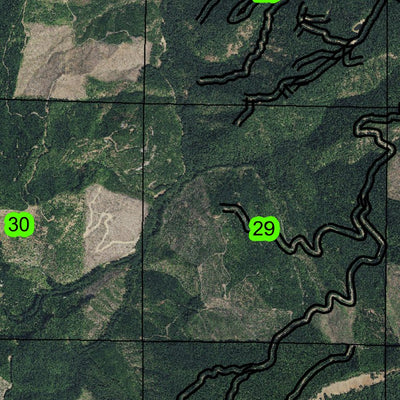 Twelvemile Creek T30S R9W Township Map Preview 3