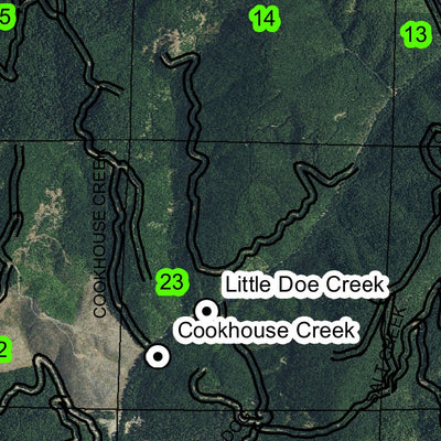 Buck Mountain T30S R7W Township Map Preview 2