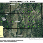 Cleopatra Lookout T41S R10W Township Map Preview 1