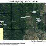 Packsaddle Mountain T41S R11W Township Map Preview 1