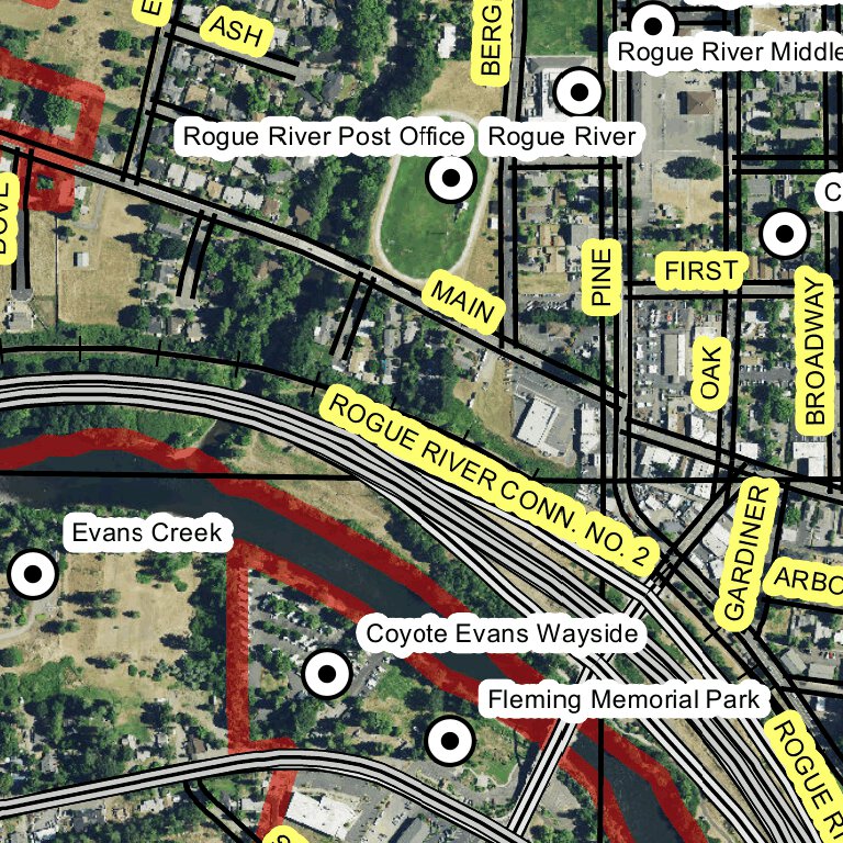Rogue River, Oregon Map by Super See Services | Avenza Maps