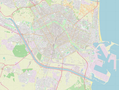 Valencia Area Tourist Map Preview 1