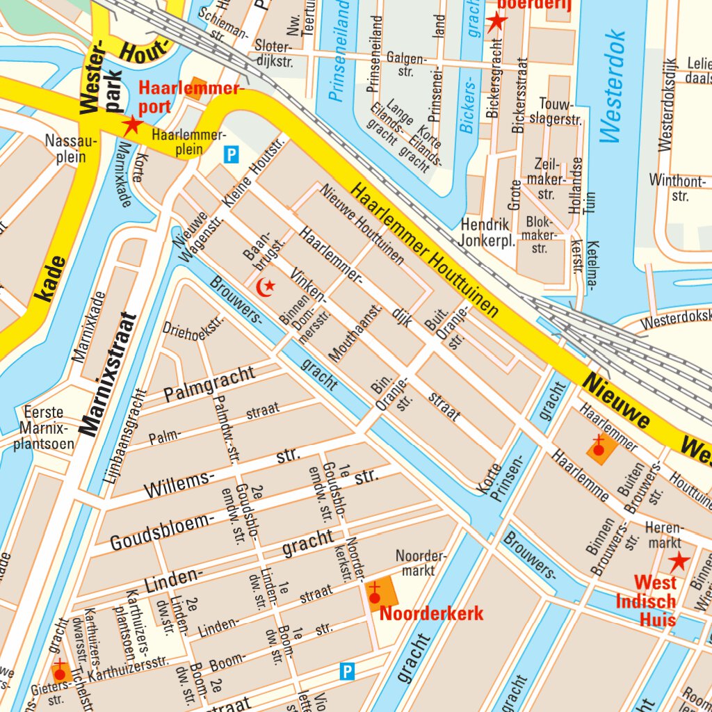 Map Store Inamsterdam Amsterdam 1 : 10.200 Map by Huber Kartographie GmbH | Avenza Maps