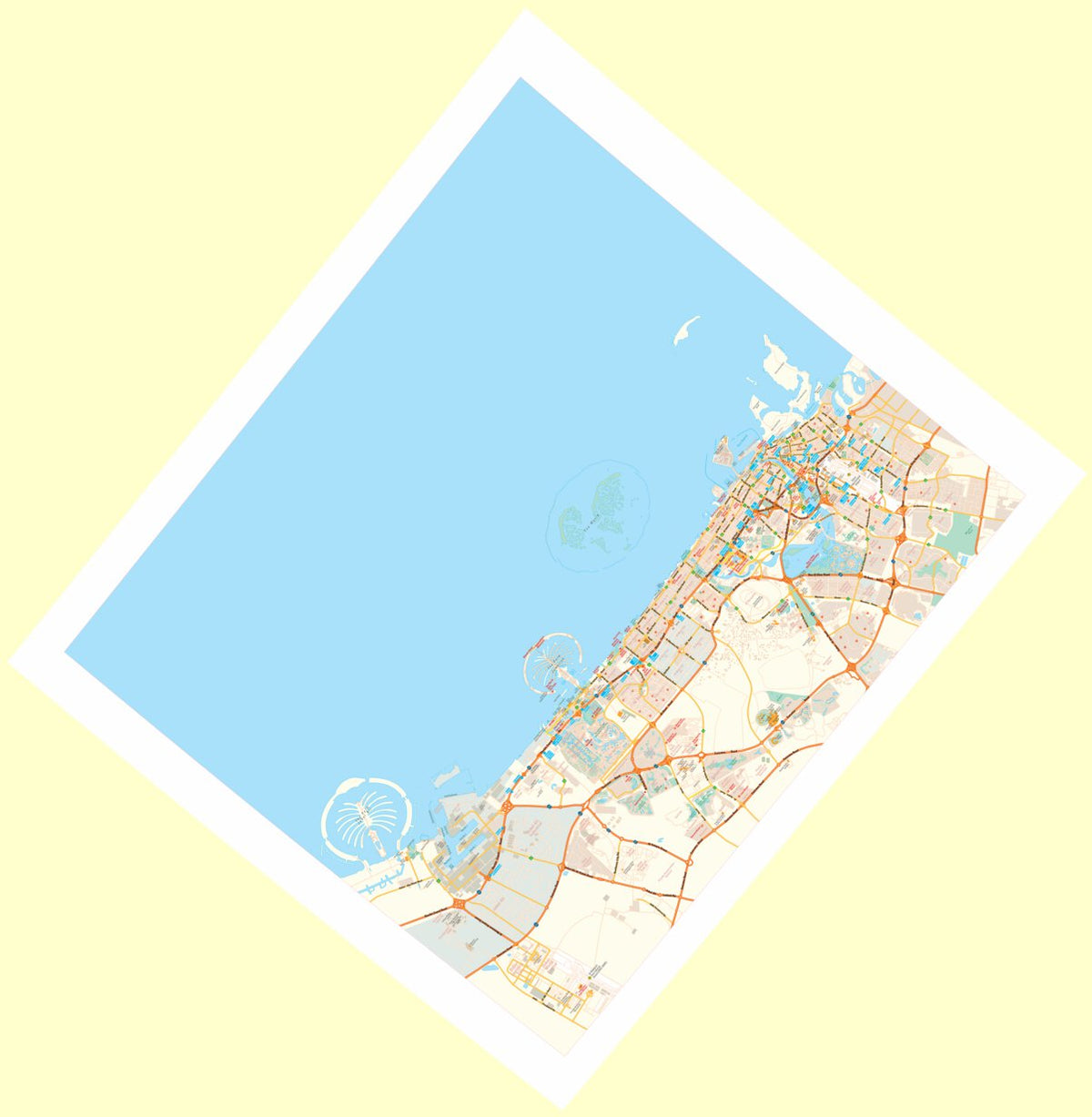 Dubai 1 : 80.000 Map by Huber Kartographie GmbH | Avenza Maps