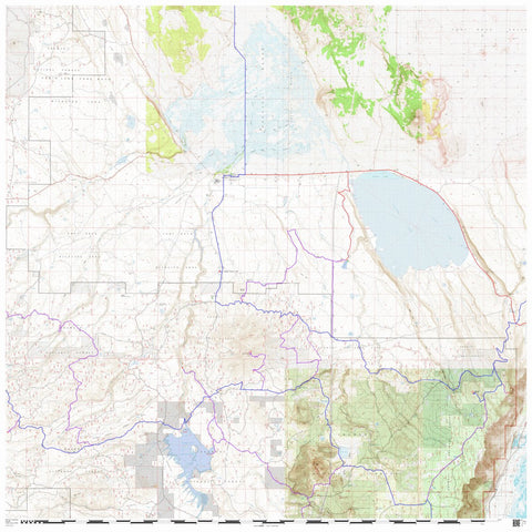 Central Oregon Where to Ride: Crescent Lake, Fort Rock, Silver Lake and the Diablo Rim. Map #9 Preview 1