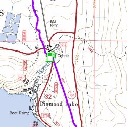 Central Oregon Where to Ride: Crescent Lake, Fort Rock, Silver Lake and the Diablo Rim. Map #1 Preview 2