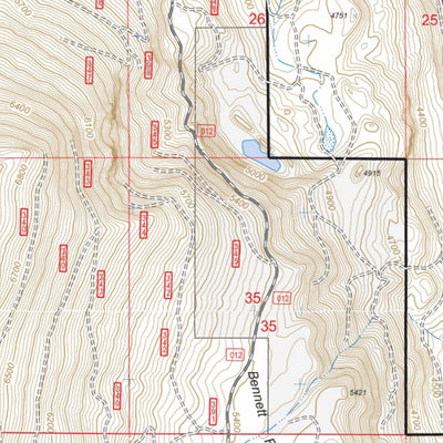 Central Oregon Where to Ride: Crescent Lake, Fort Rock, Silver Lake and the Diablo Rim. Map #11 Preview 3