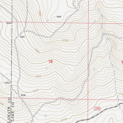 Central Oregon Where to Ride: Crescent Lake, Fort Rock, Silver Lake and the Diablo Rim. Map #8 Preview 3