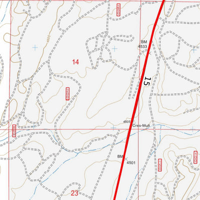 Central Oregon Where to Ride: Crescent Lake, Fort Rock, Silver Lake and the Diablo Rim. Map #4 Preview 2