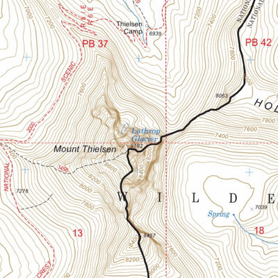 Central Oregon Where to Ride: Crescent Lake, Fort Rock, Silver Lake and the Diablo Rim. Map #7 Preview 3
