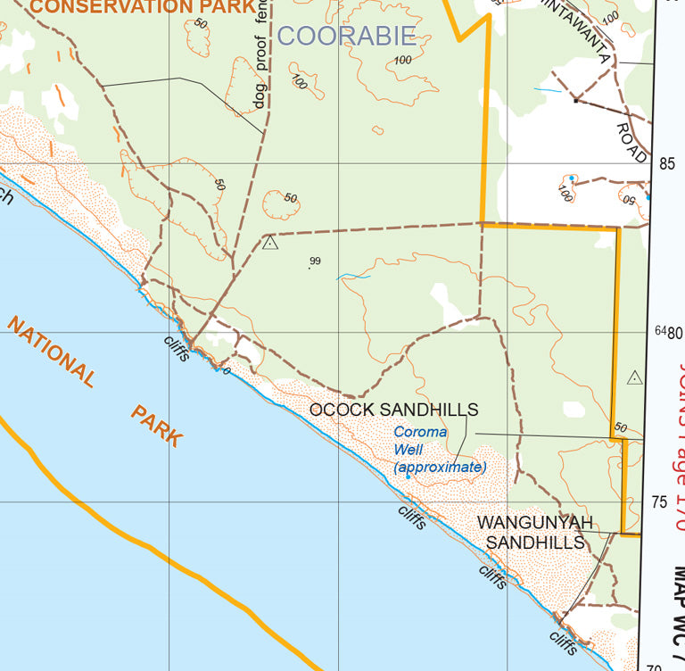 Eyre Postcode Map Eyre Peninsula and West Coast Map WC 5 by Mapland - Department for ...
