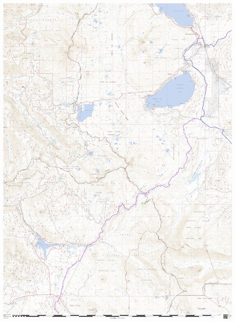 Central Oregon Where to Ride: Crescent Lake, Fort Rock, Silver Lake and the Diablo Rim. Map #3 Preview 1