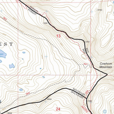 Central Oregon Where to Ride: Crescent Lake, Fort Rock, Silver Lake and the Diablo Rim. Map #3 Preview 2