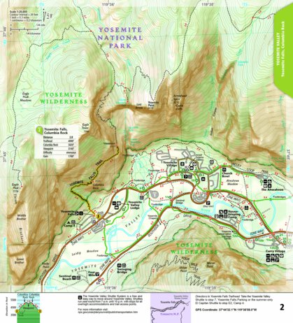 1704 Yoemite Day Hikes (map 02) Preview 1