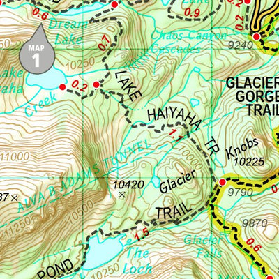 1701 Rocky Day Hikes (map 02) Preview 3