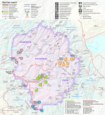 1704 Yoemite Day Hikes (map 00) Preview 1