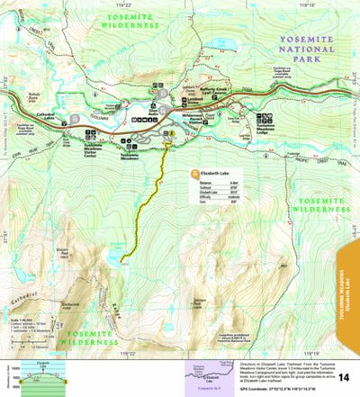 1704 Yoemite Day Hikes (map 14) Preview 1