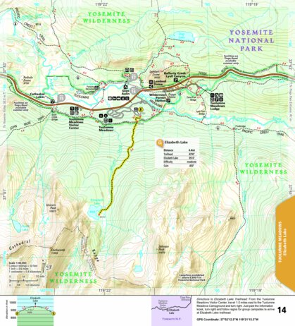1704 Yoemite Day Hikes (map 14) Preview 1