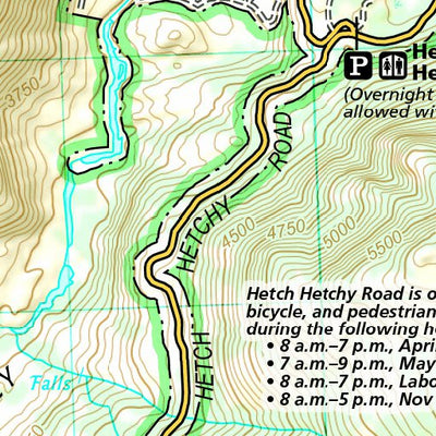 1704 Yoemite Day Hikes (map 10) Preview 3