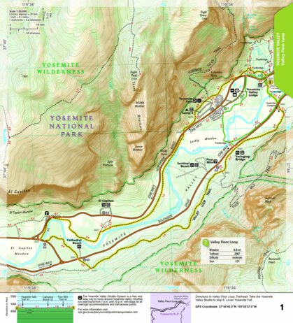1704 Yoemite Day Hikes (map 01) Preview 1
