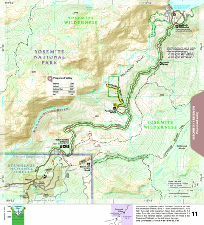 1704 Yoemite Day Hikes (map 11) Preview 1