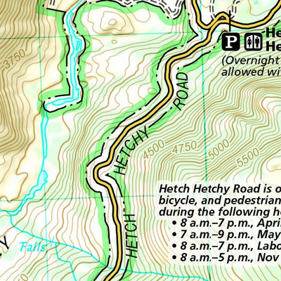 1704 Yoemite Day Hikes (map 11) Preview 3