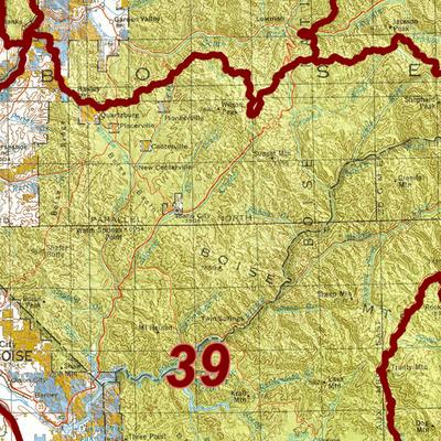 Idaho General Units and Land Ownership Map Preview