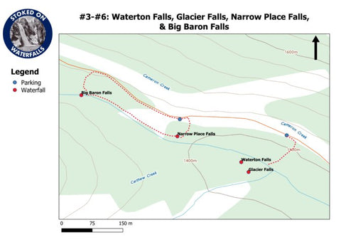 003-006 - Waterton Falls, Glacier Falls, Narrow Place Falls, & Big Baron Falls Preview 1